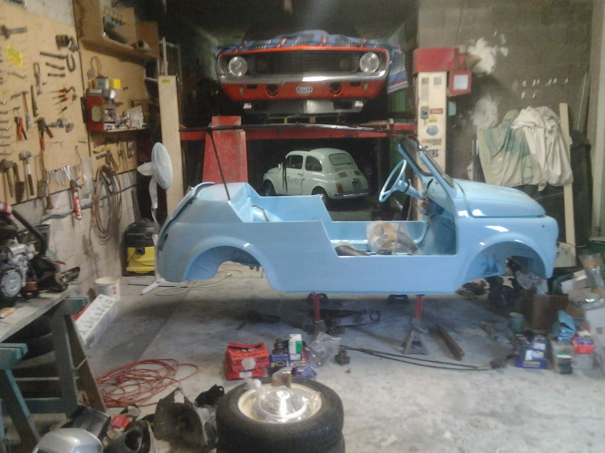 FranzaSport, reconstruction Fiat 500 Joly, reconnue par Ghia